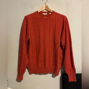 Peter Millar Orange Cashmere Sweater